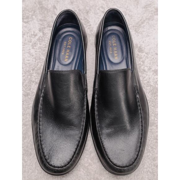 Cole Haan Lovell 2 Black Leather Loafers Grand OS Slip On Mens Size 11 main image 14